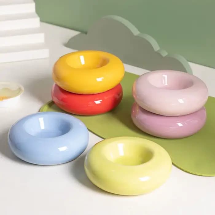 Bol en céramique pour nourriture et eau pour chat