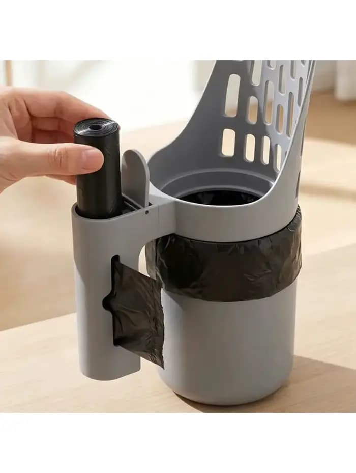 Cuillère à litière pour chat de grande capacité, conception sans contact, facile à nettoyer, adaptée à une utilisation intérieure/extérieure, soins pour animaux de compagnie, fournitures pour animaux