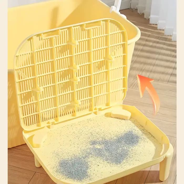 HOOPET tapis à litière pour chats anti-éclaboussures Double couche boîte