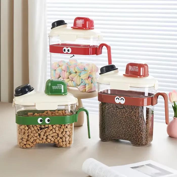 Boîtes de rangement pour nourriture pour chats