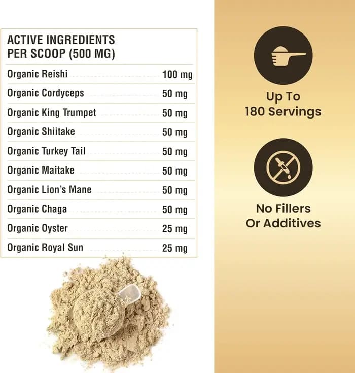 Poudre de champignons 90g pour chiens et chats