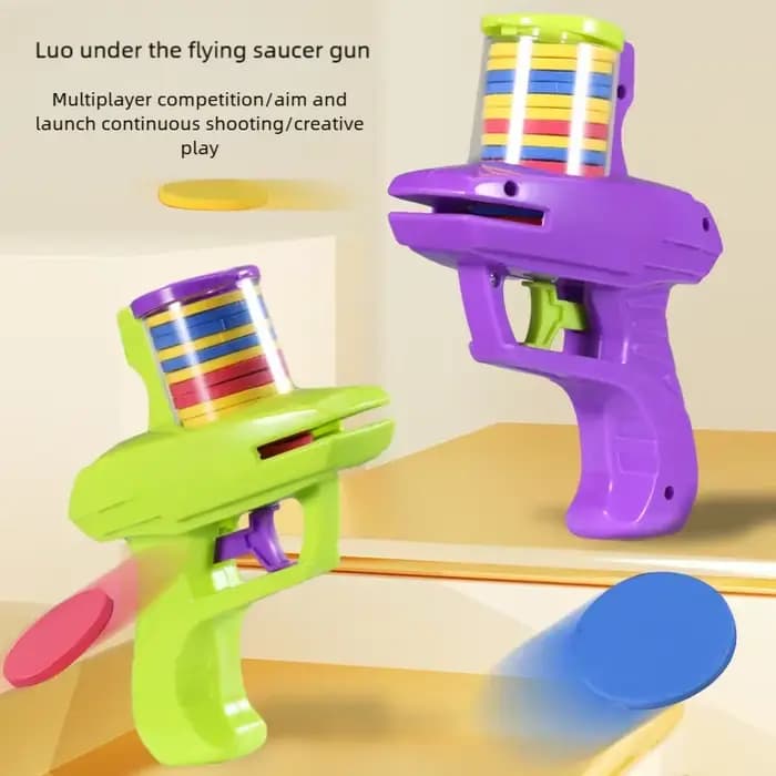 Jouet pour chat et chien avec ensemble de disques volants colorés