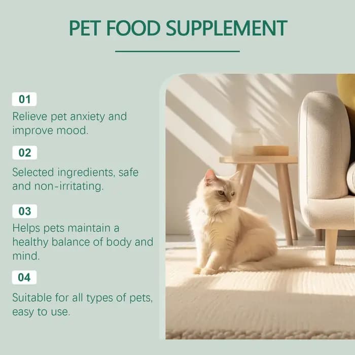 Complément alimentaire pour soulager l'anxiété des animaux domestiques