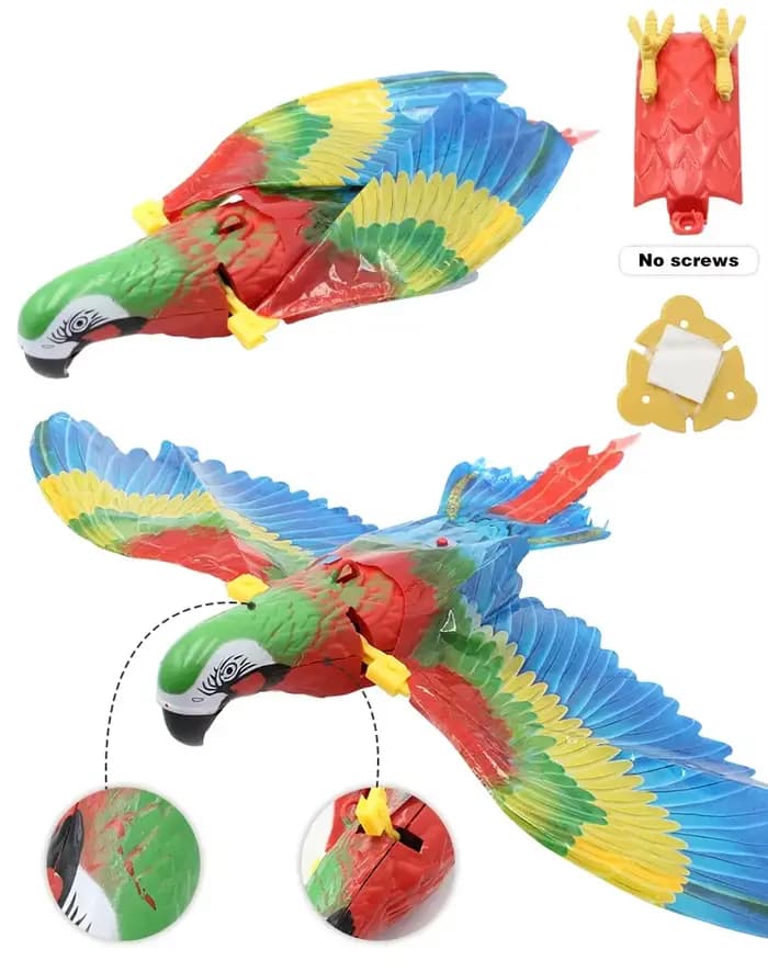 Jouet interactif pour chat : Aigle volant électrique suspendu