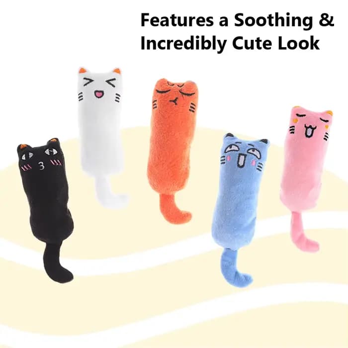 Jouet interactif en peluche pour chat
