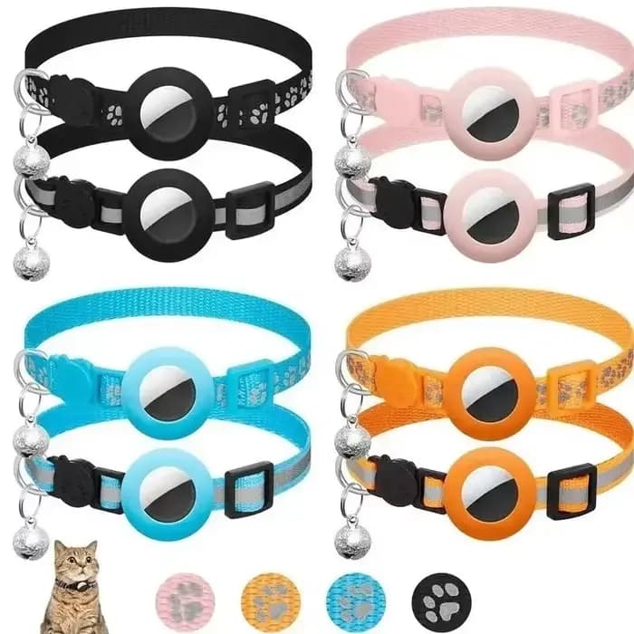 Collier pour chat Compatible avec Apple Airtag avec cloche