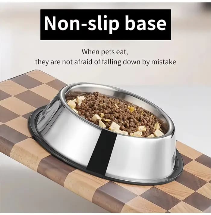 Bol en acier inoxydable pour chien et chat