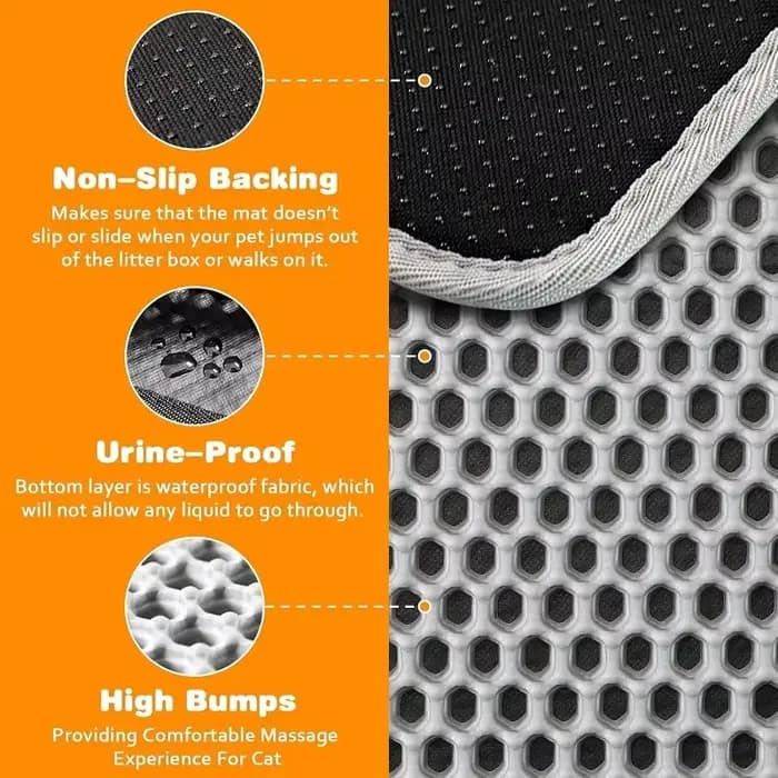 Tapis pour litière de chat
