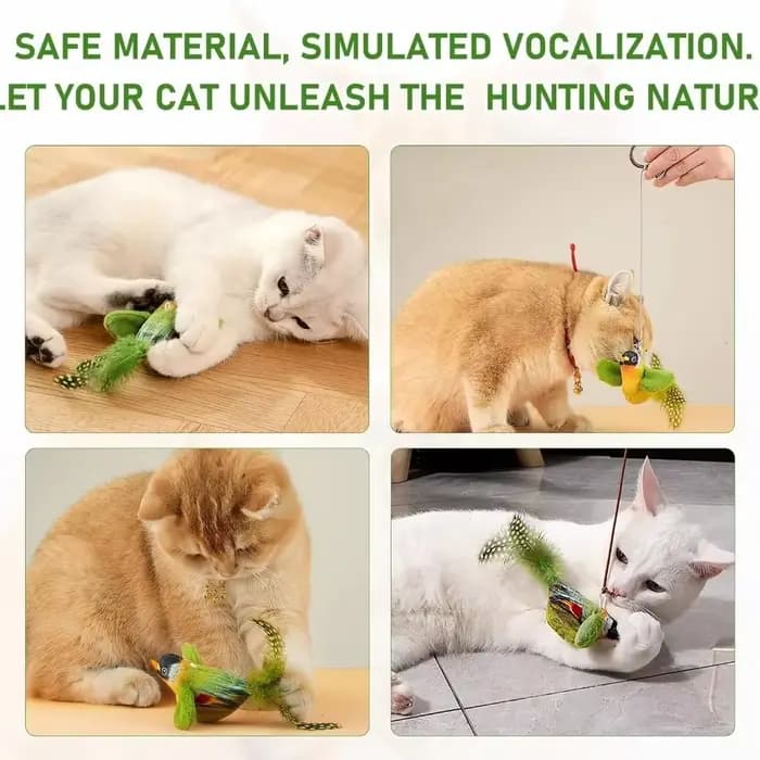 Jouet pour chat en forme d'oiseau volant
