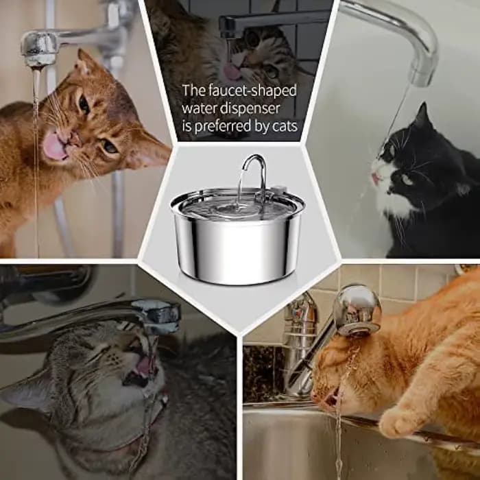 Fontaine d'eau automatique pour chat
