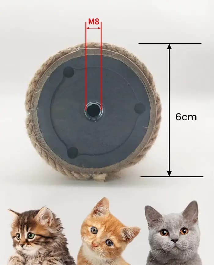 Accessoires de remplacement pour arbre à chat DIY : Poteaux de griffage pour animaux de compagnie