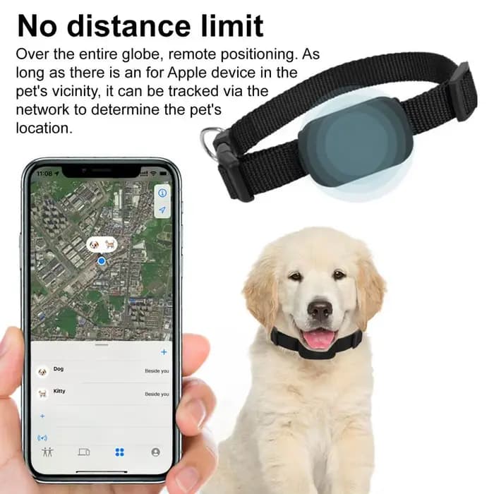 Collier pour animaux de compagnie avec GPS étanche