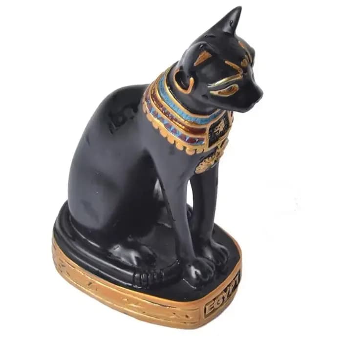 Ornement de statue de déesse de chat égyptien vintage