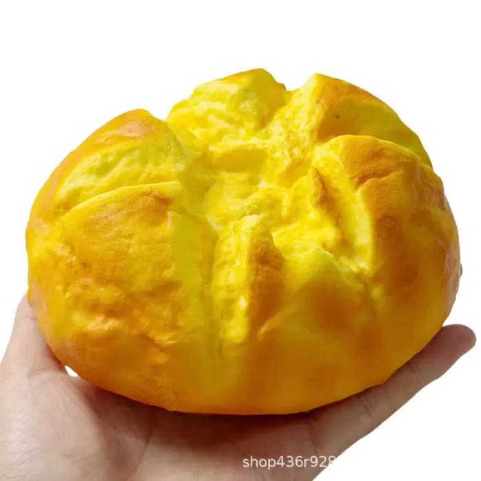 Grand jouet anti-stress réaliste en forme de pain fleuri