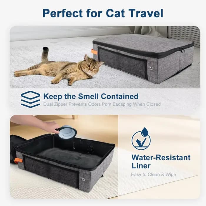 Sac à litière pour chat en tissu amélioré