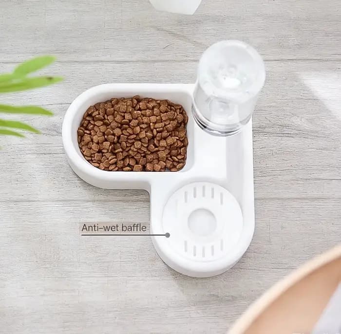 Bol double pour chien et chat - Ensemble de bols pour animaux de compagnie et pour la nourriture