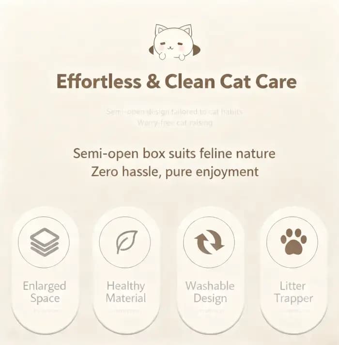 Bac à litière pour chat