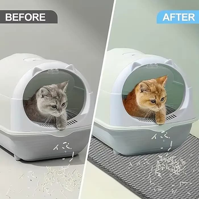 Tapis pour litière de chat