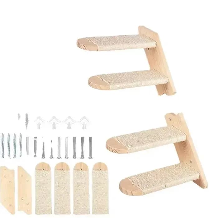 Étagère d'escalade murale réversible pour chat