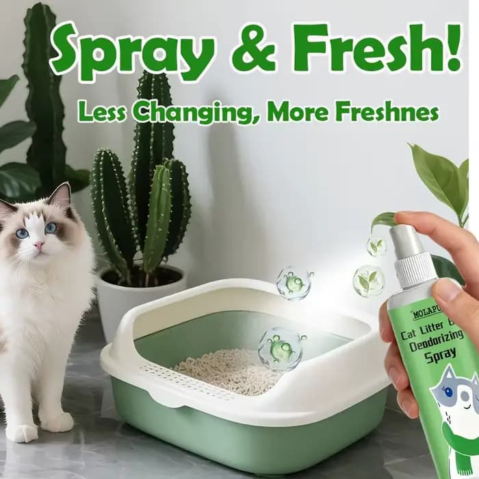 Spray désodorisant pour litière pour chats