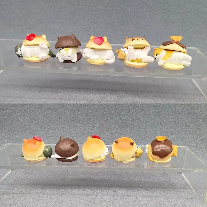 Burger chat boîte aveugle chats figurine jouet modèle décoration ornements cadeaux d'anniversaire