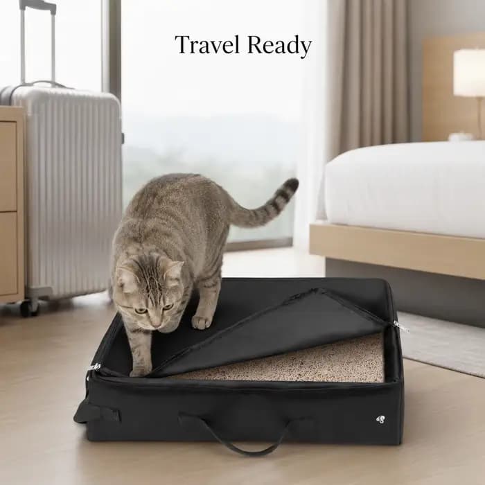Litière pour chat portable