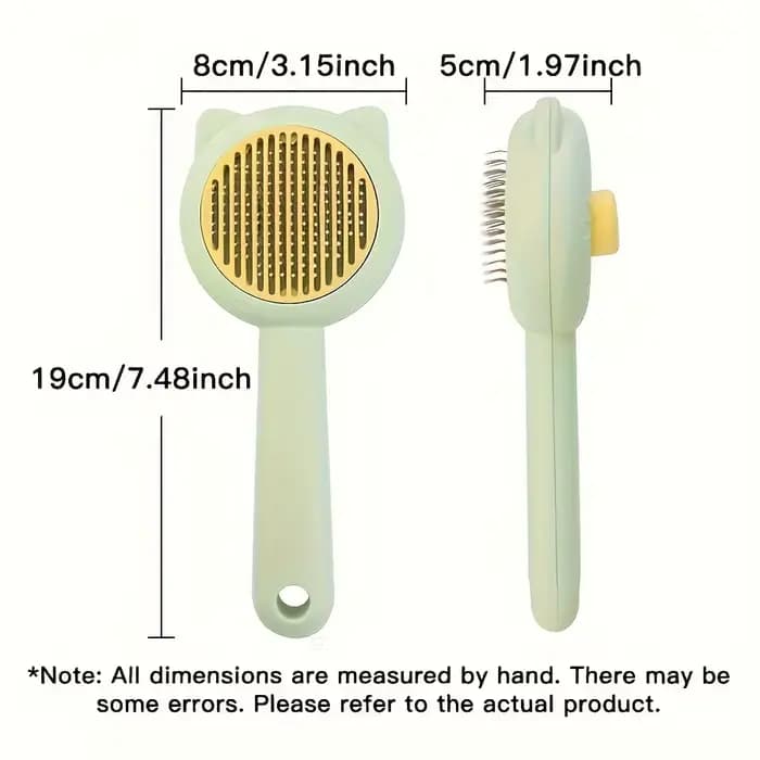Brosse de bain et de massage pour chat – Peigne de toilettage autonettoyant pour animaux de compagnie pour perdre, douceur sur les chats, parfait pour le bain et le démaquillage