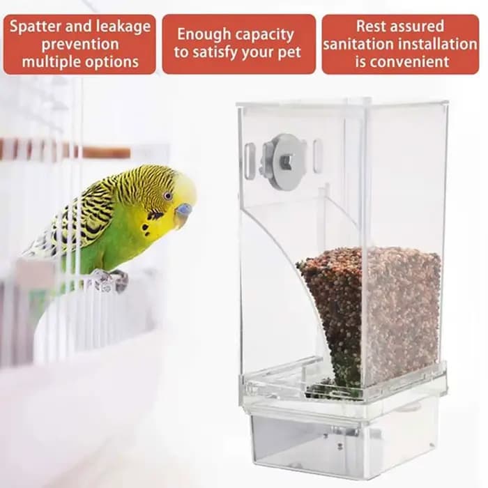 Distributeur d'aliments transparent anti-gaspillage à flux automatique par gravité
