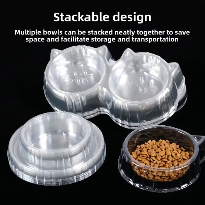 Bol jetable pour chat, bol anti-fourmis pour animaux de compagnie