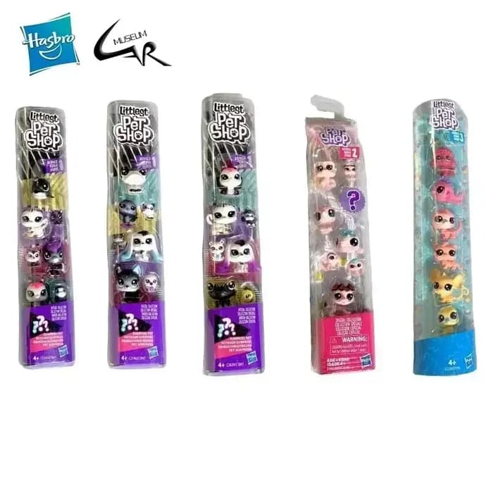 Hasbro Littlest Pet Shop chat jouet Rare poupées supports cheveux courts figurines Collection Original Bobble tête jouets pour enfants cadeaux