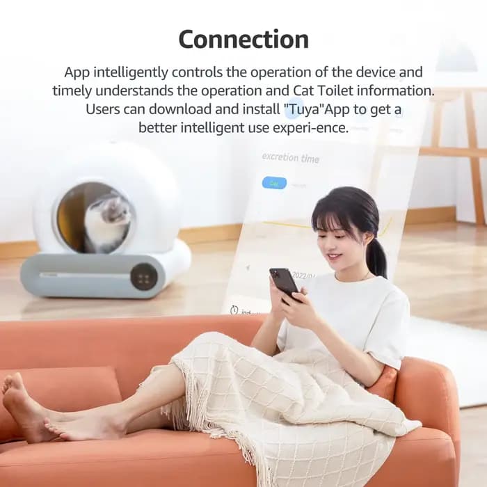Bac à litière automatique pour chat électrique