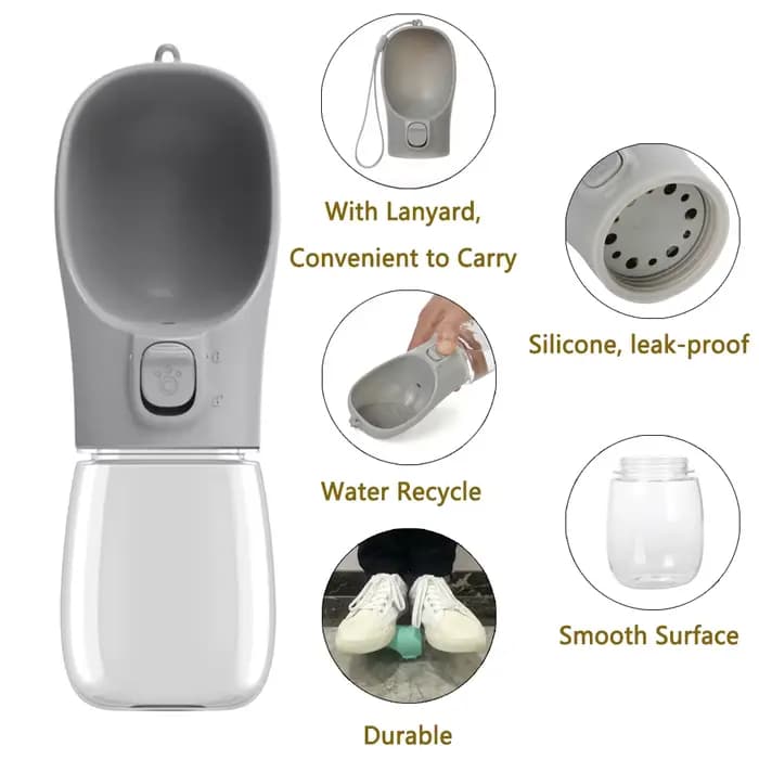 Bouteille d'eau Portable pour grands chiens