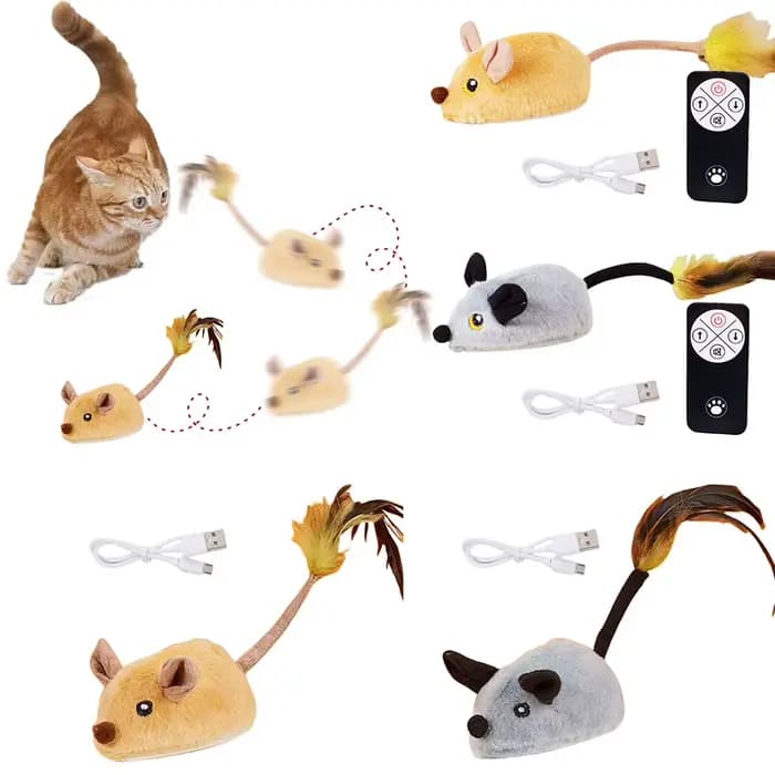 Souris mobile électronique pour chat