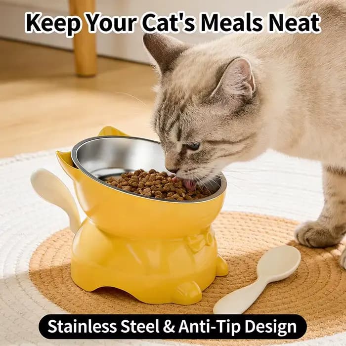 Bol pour chat créatif incliné