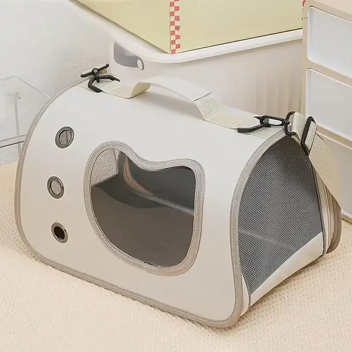 Sac de transport portable pour petits chiens et chats, sac pliable pour chat d'extérieur, sac à bandoulière respirant pour chat, sac de transport pour chaton