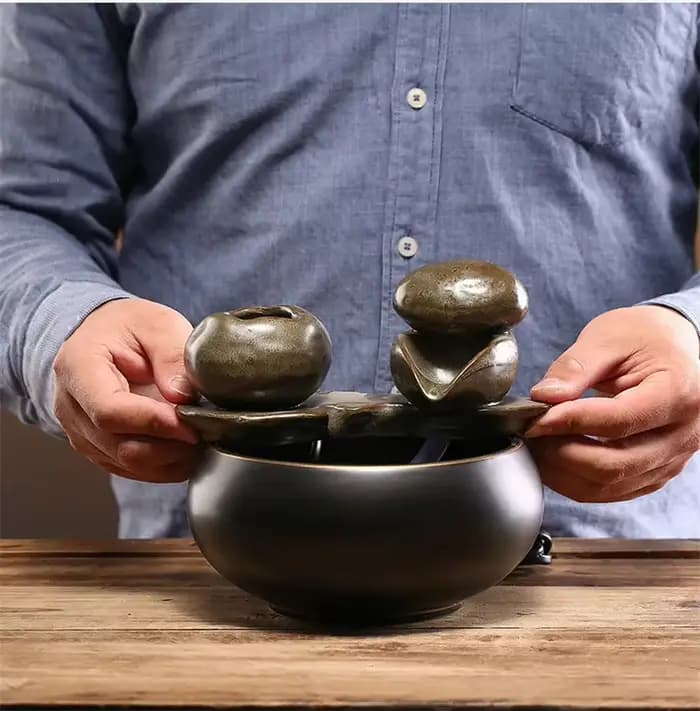Fontaine d'eau en céramique pour animaux de compagnie
