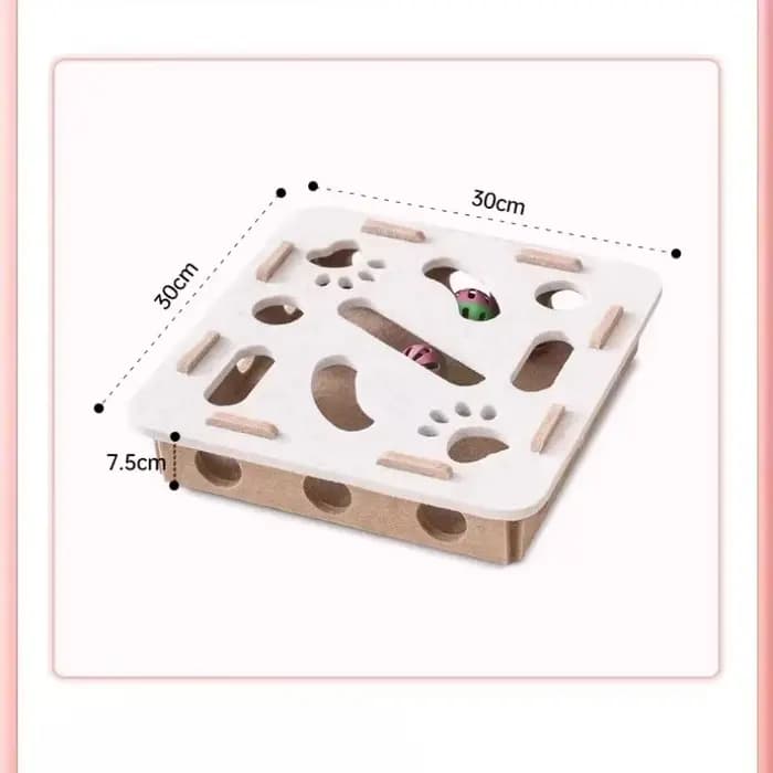 Puzzle en feutre vert pour chat