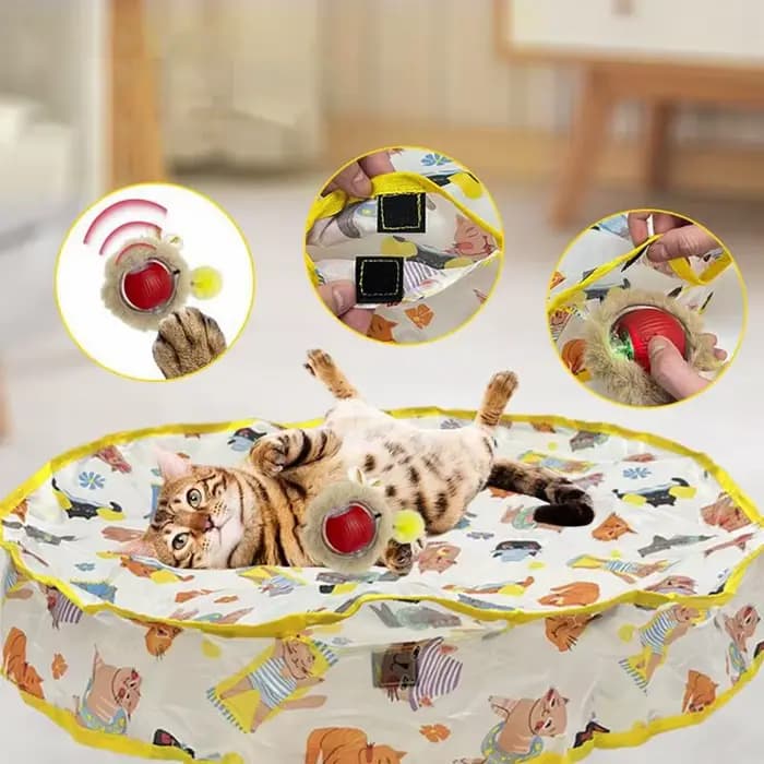 Jouet Électrique Intelligent pour Chat, Balle à Roulement Rapide, en Polymères, pour Chaton, Rechargeable, pour Nik, Jeu de Cachette et de Recherche