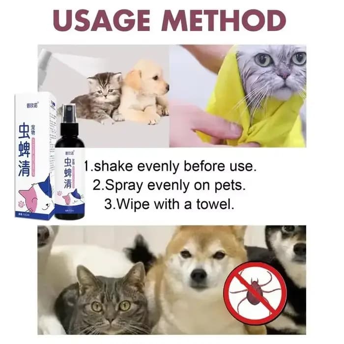 Gouttes anti-puces pour animaux de compagnie