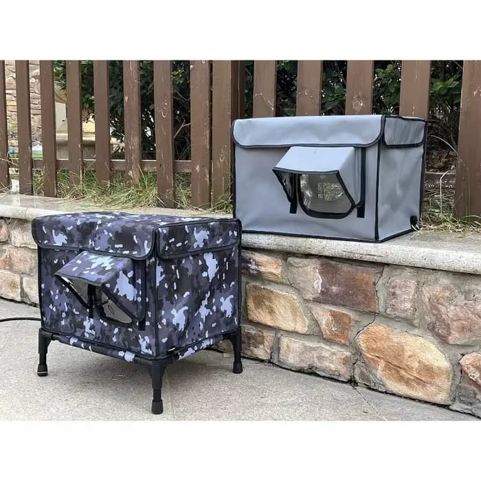 Litière pour chat Chauffage et isolation extérieures
