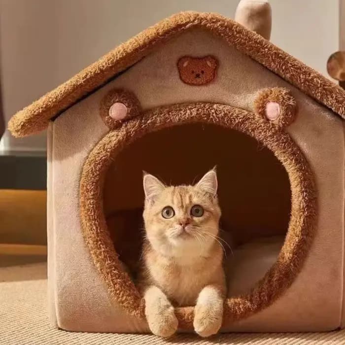 Chenil pour chat quatre saisons universel Bie Ye maison nid fermé détachable lavable