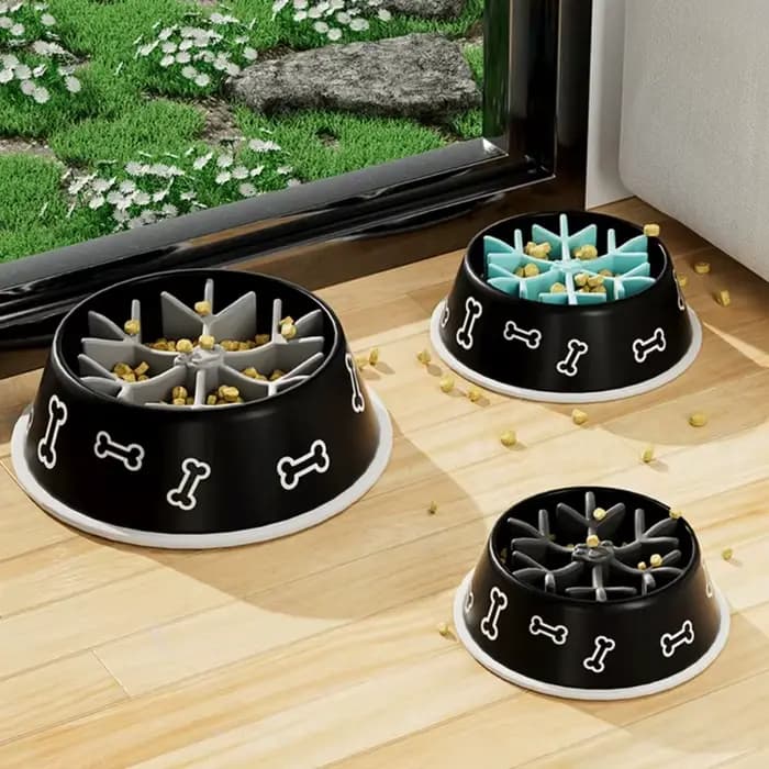 Bol pour animaux compagnie à alimentation lente non toxique