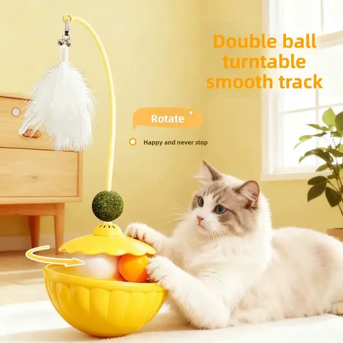 Jouet distributeur de friandises pour chat
