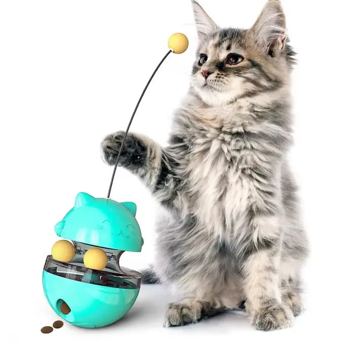 Fournitures pour animaux de compagnie jouer avec la nourriture Spiller par vous-même chaton interactif fuite