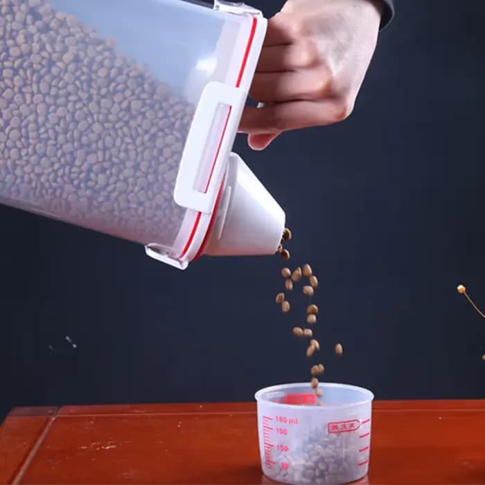 Boîte de rangement scellée pour aliments pour animaux de compagnie