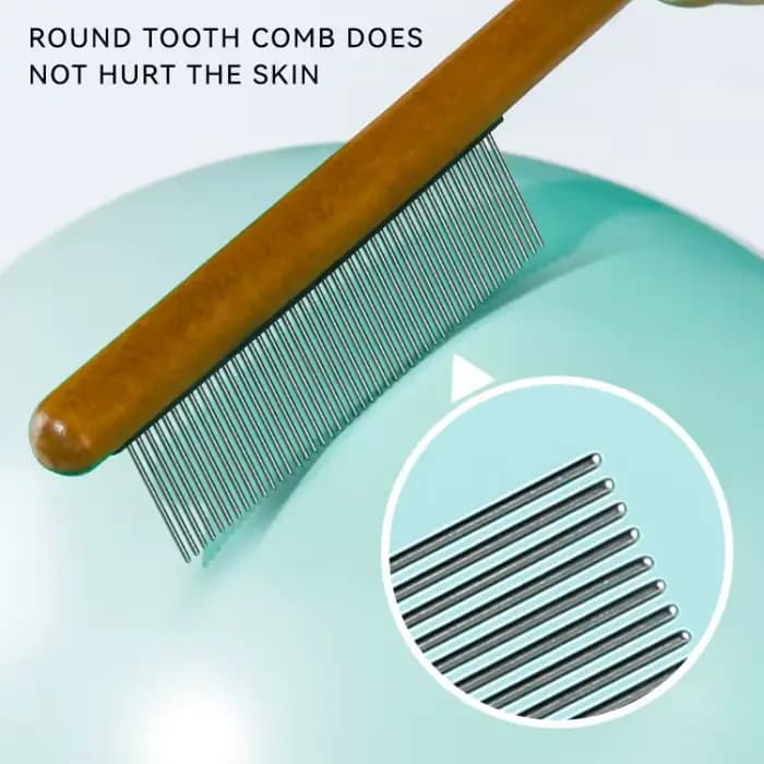 Peigne pour chat, brosse en bois, dissolvant de poils d'animaux, brosse de Massage pour chats, peignes de toilettage pour chats, ouverture des nœuds, brosses pour chiens