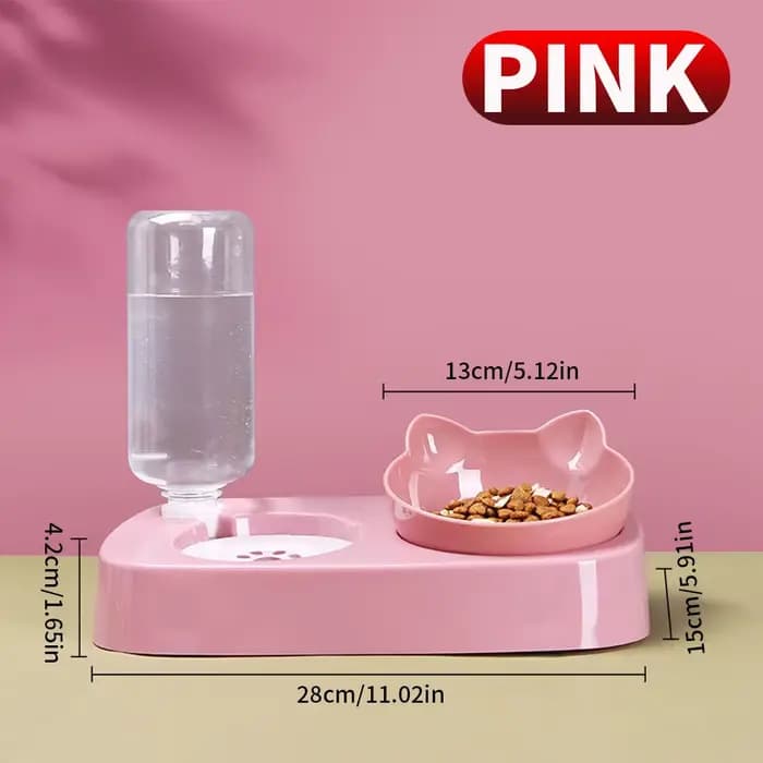 1 pièce-cuiseur pour chat Double bol pour chien eau potable automatique pour chiens et chats alimentation