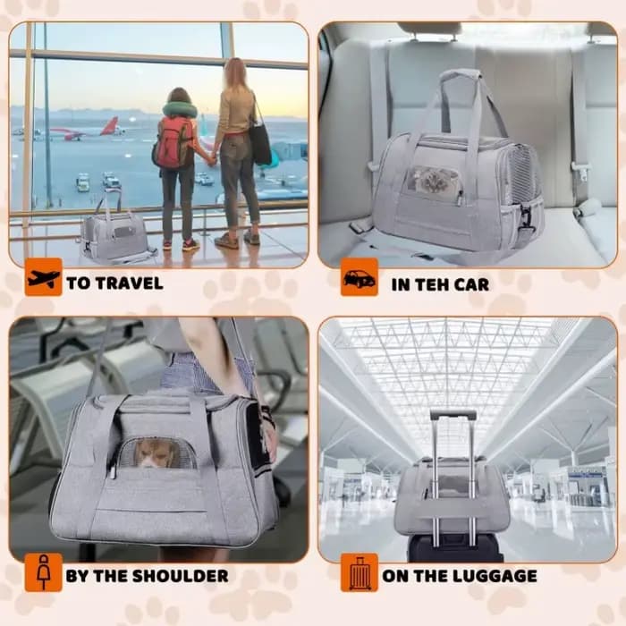 Sacs de Transport pour chiens portables à côtés souples