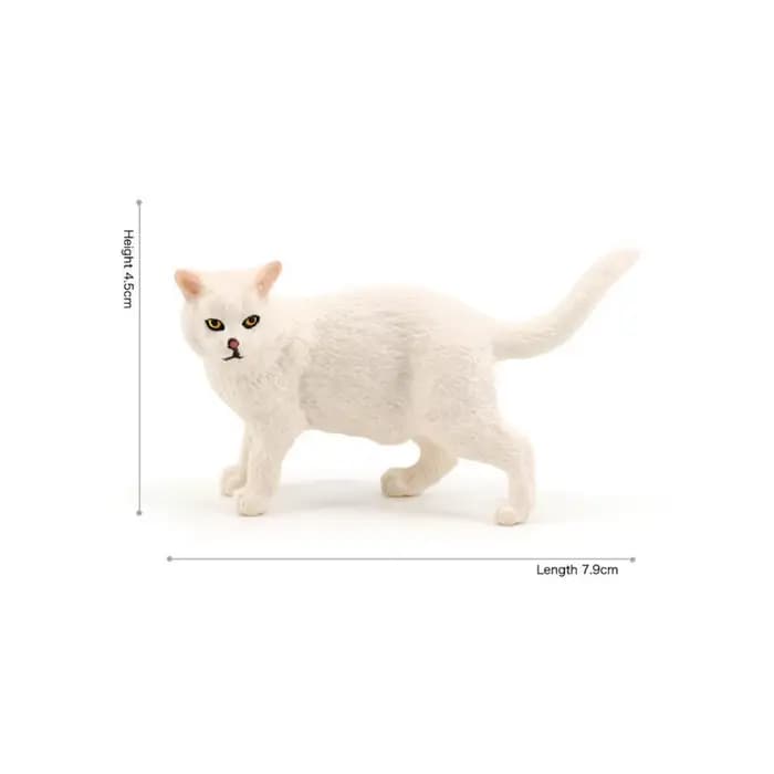  Simulation de chat Chartreux, décor de bureau, mignon chaton bleu français, ornement