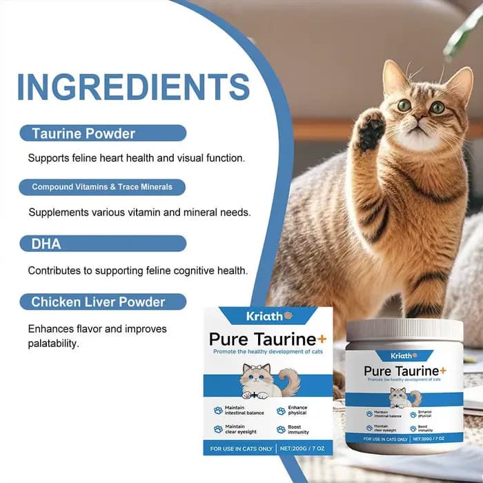 Poudre de taurine pour chat